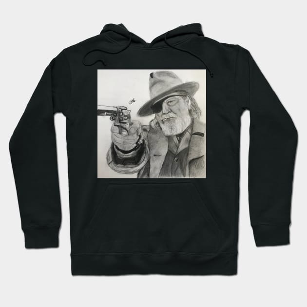 Cowboy Drawing Hoodie by JmacSketch